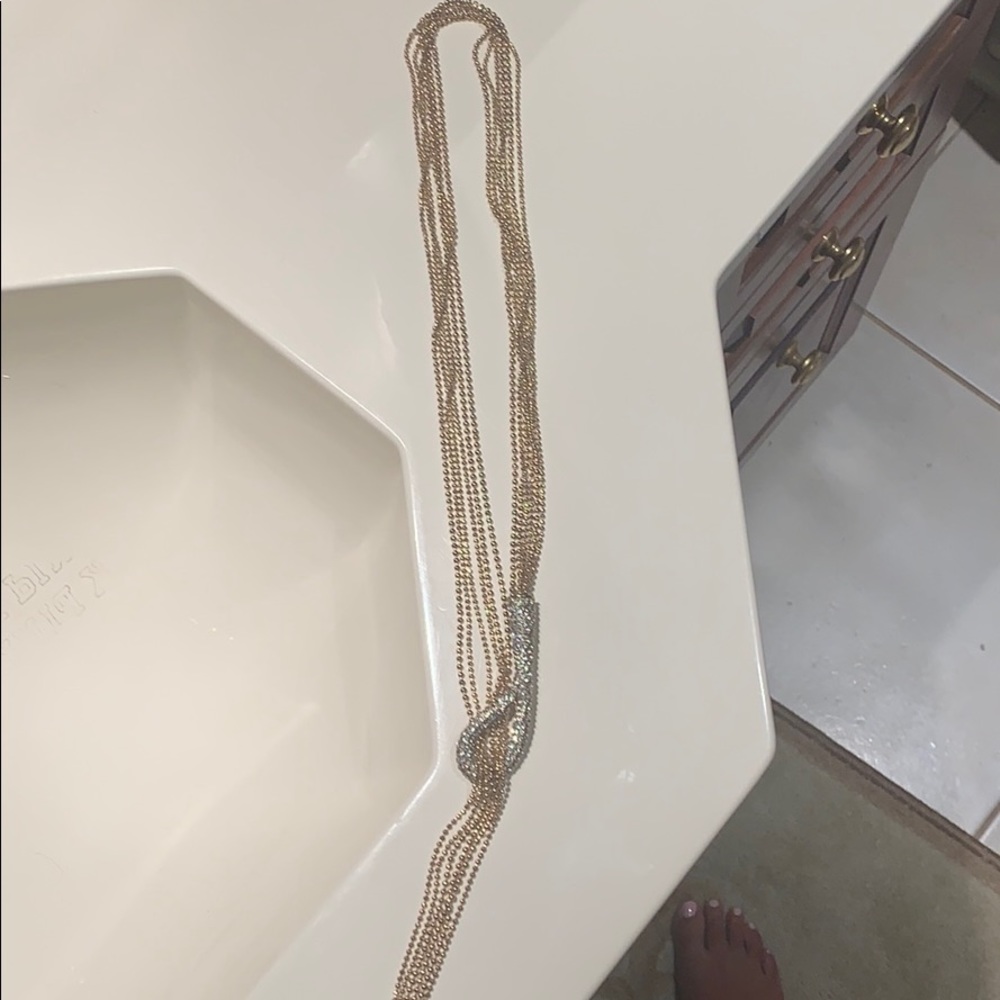 Gold Statement Necklace - image 2